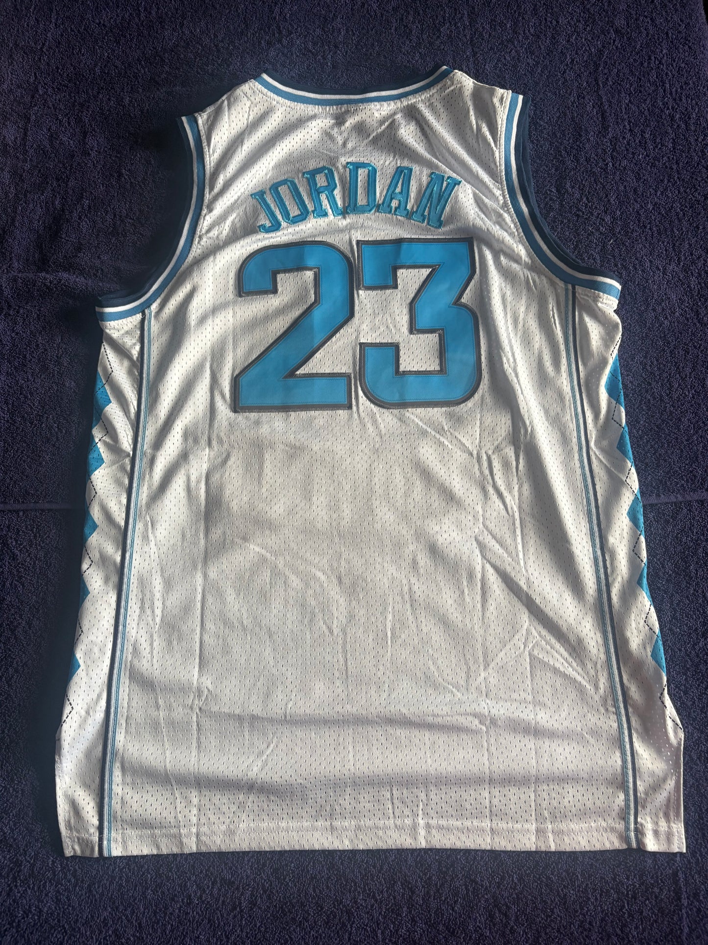 Retro Throwback NCAA Basketball Vest Large North Carolina Tar Heels 23 Jordan