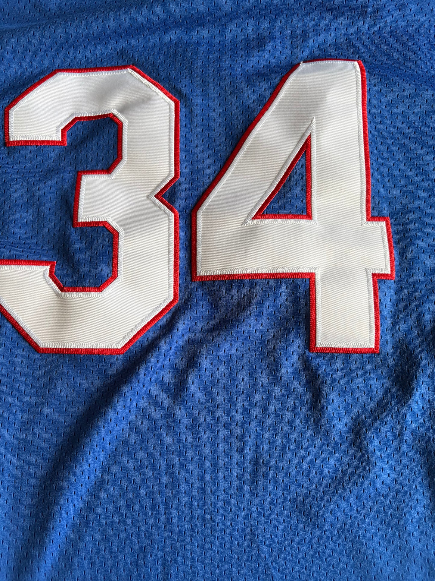 Texas Rangers MLB Baseball Shirt Large Cooperstown Collection Blue Ryan