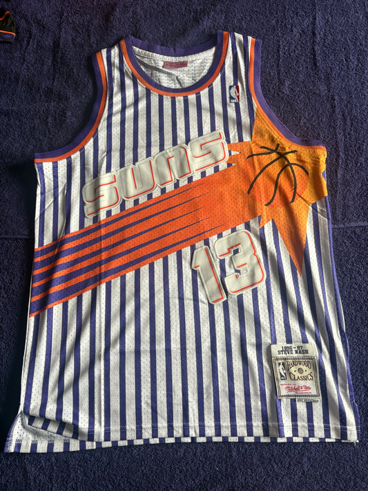 Phoenix Suns M&N NBA HardWood Classics Basketball Vest Large Nash 13