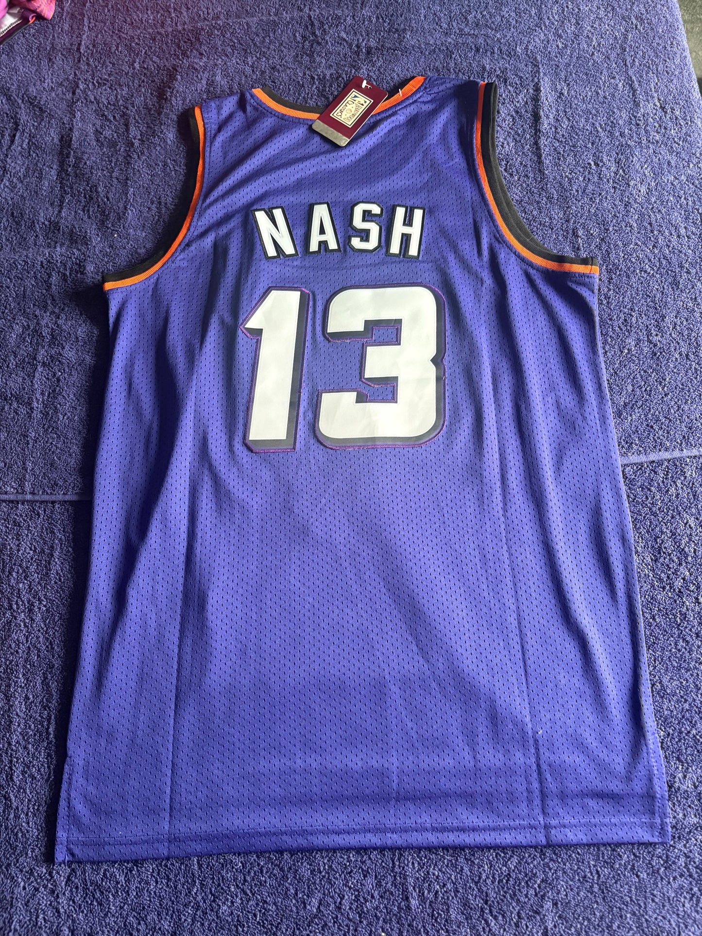 Phoenix Suns M&N NBA HardWood Classics Basketball Vest Large Nash 13