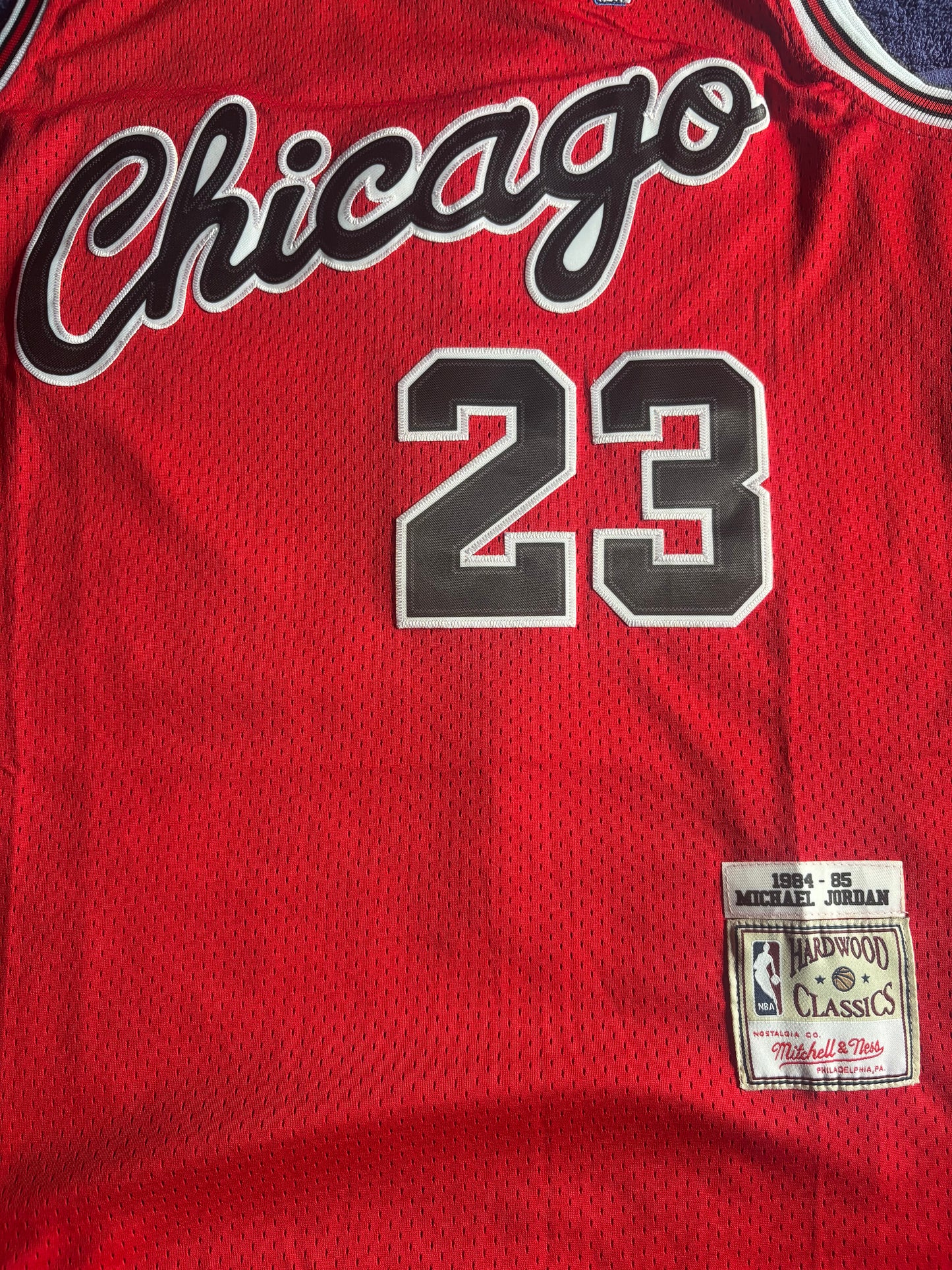 Chicago Bulls M&N NBA HardWood Classics Basketball Vest Large Jordan 23