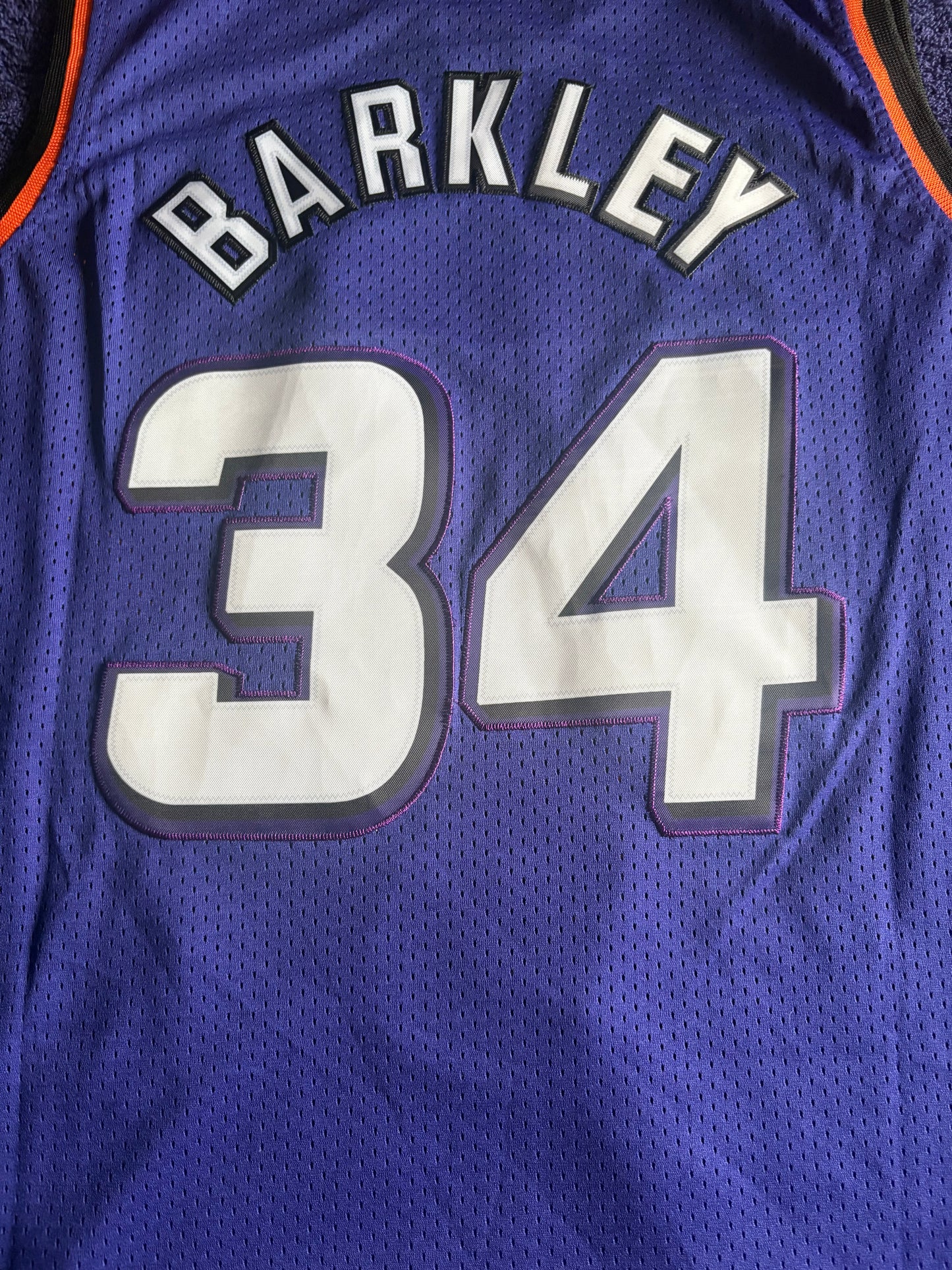 Phoenix Suns M&N NBA HardWood Classics Basketball Vest Large Barkley 34