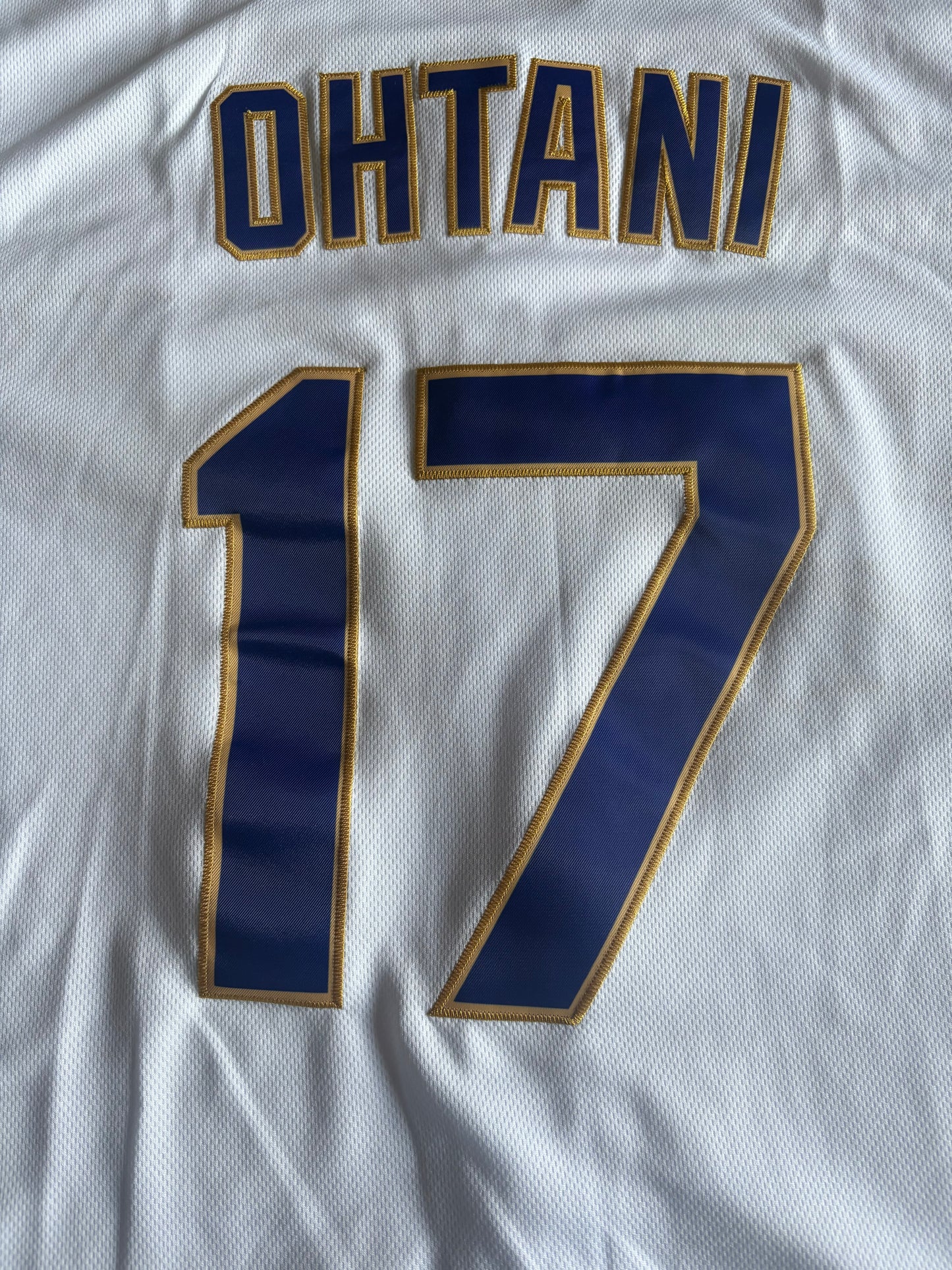 Los Angeles Dodgers Ohtani MLB Baseball Shirt 17 White Large