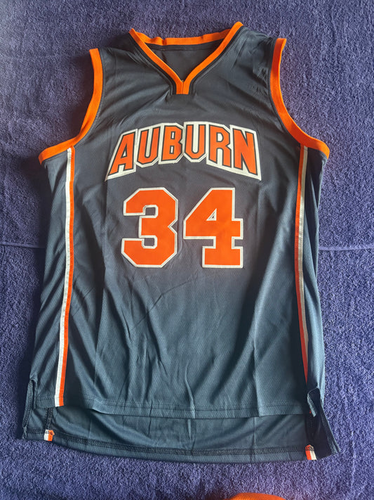 Retro Throwback NCAA Basketball Vest Large Auburn Tigers 34 Barkley