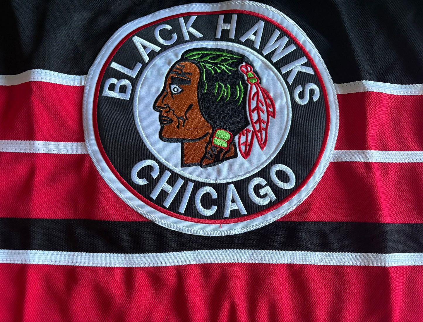 Chicago Blackhawks CCM Red & Black Hull 9 Large