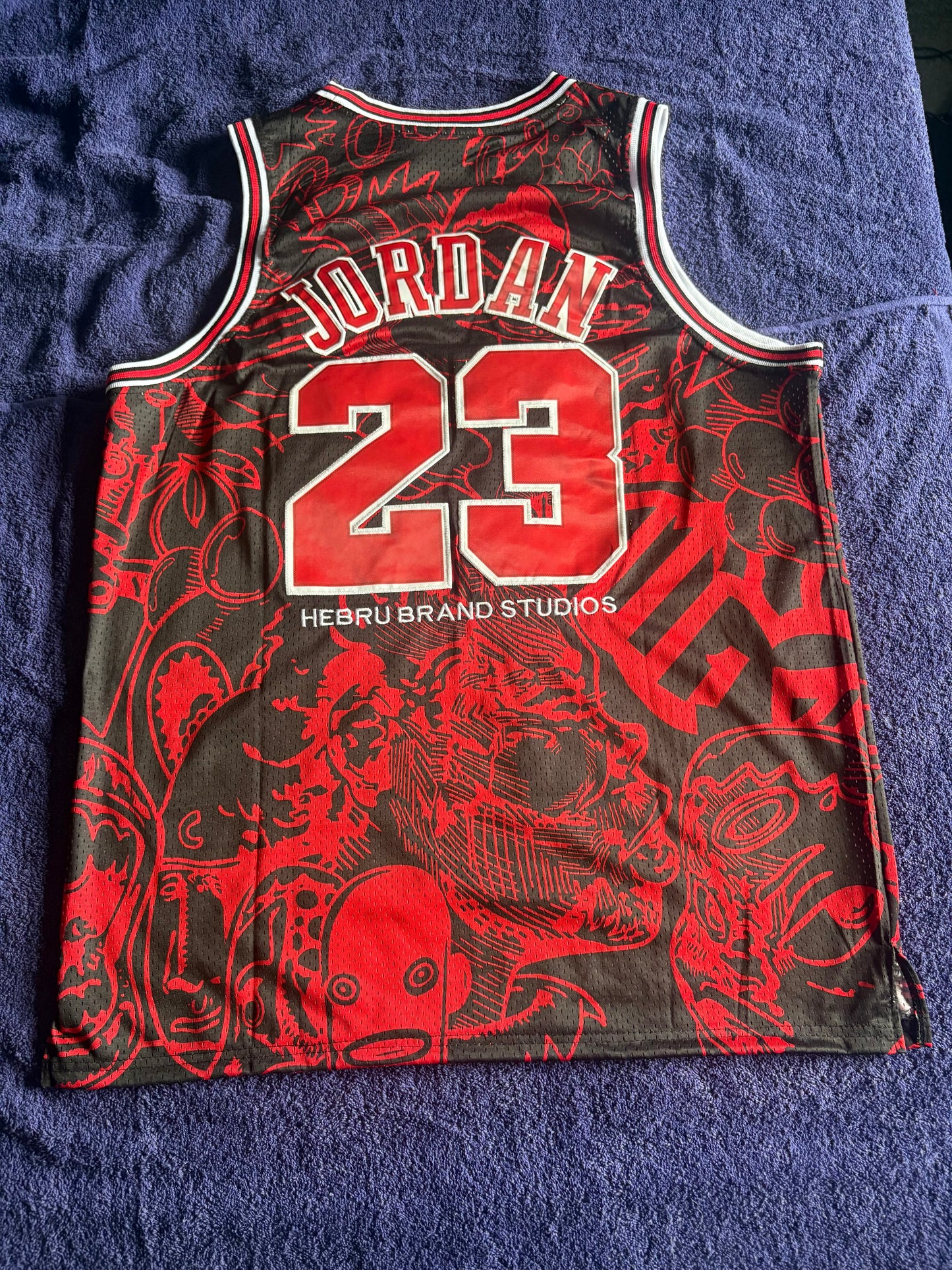 Chicago Bulls M&N NBA HardWood Classics Basketball Vest Large Jordan 23