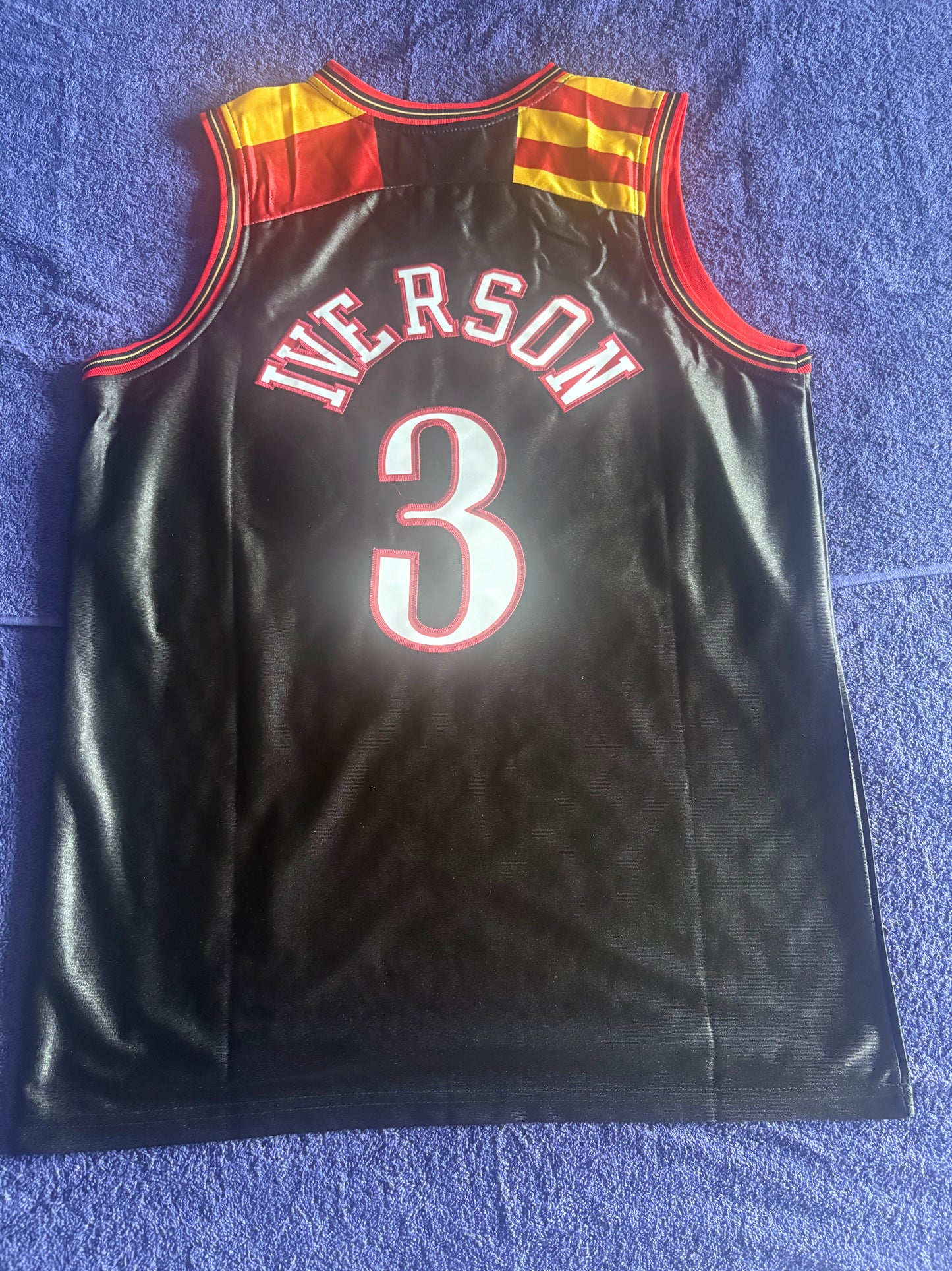 Philadelphian76ers NBA HardWood Classics Basketball Vest Large Iverson 3