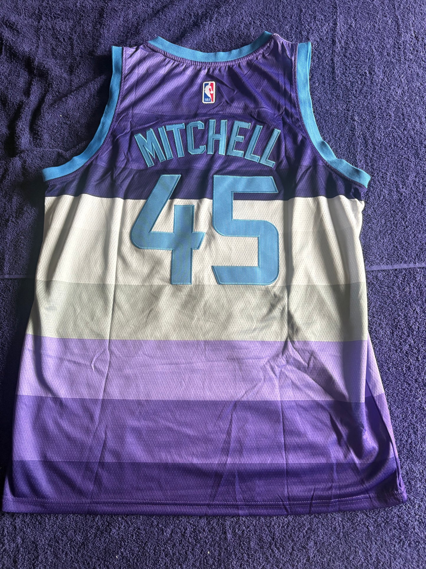 Utah Jazz Fan NBA Basketball Vest Size 50 Mitchell 45