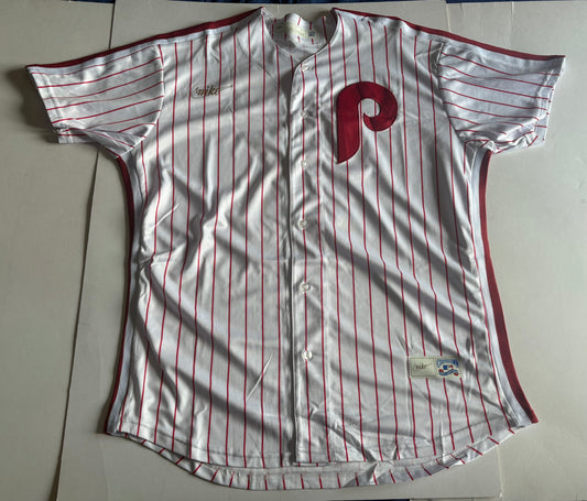 Philadelphia Phillies Harper MLB Baseball Shirt Pinstripe Red 3 Large