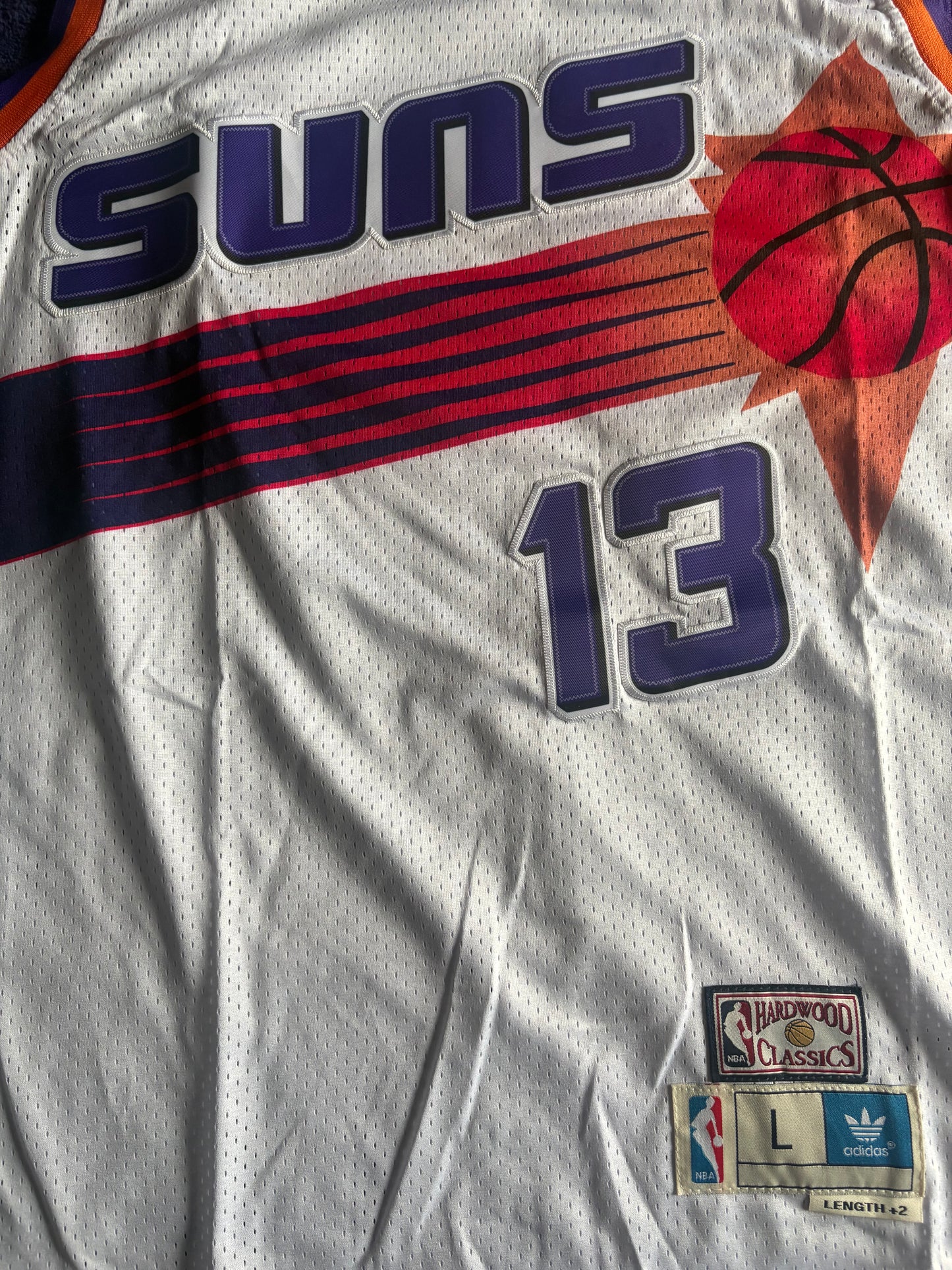 Phoenix Suns M&N NBA HardWood Classics Basketball Vest Large Nash 13