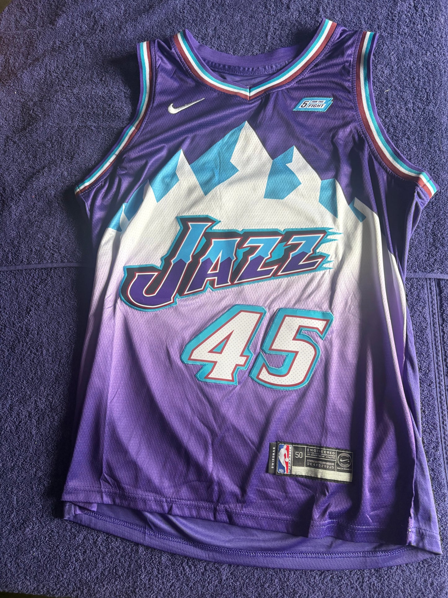 Utah Jazz Fan NBA Basketball Vest Size 50 Mitchell 45
