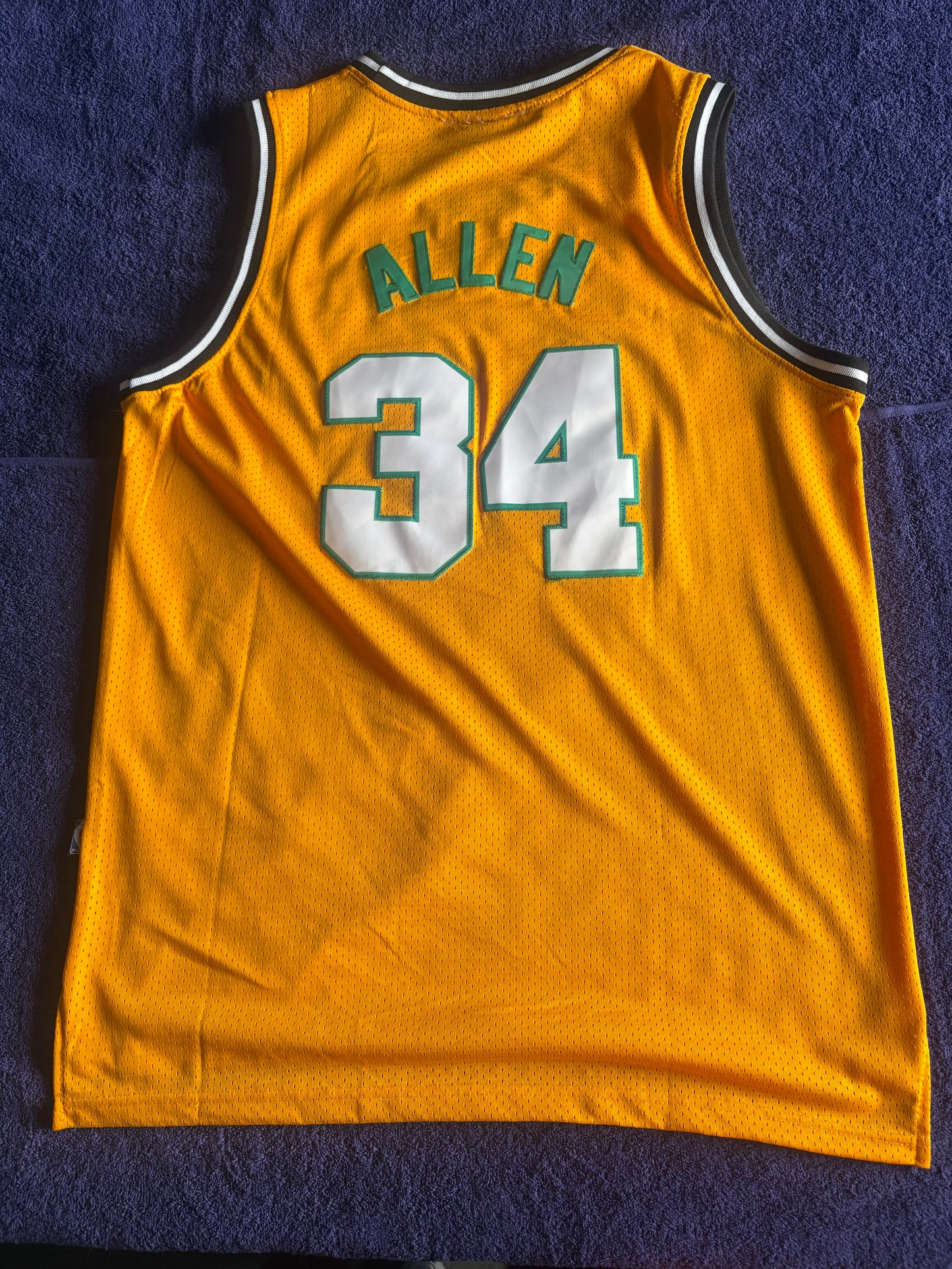 Seattle SuperSonics NBA Throwback Retro Basketball Vest Large Allen 34