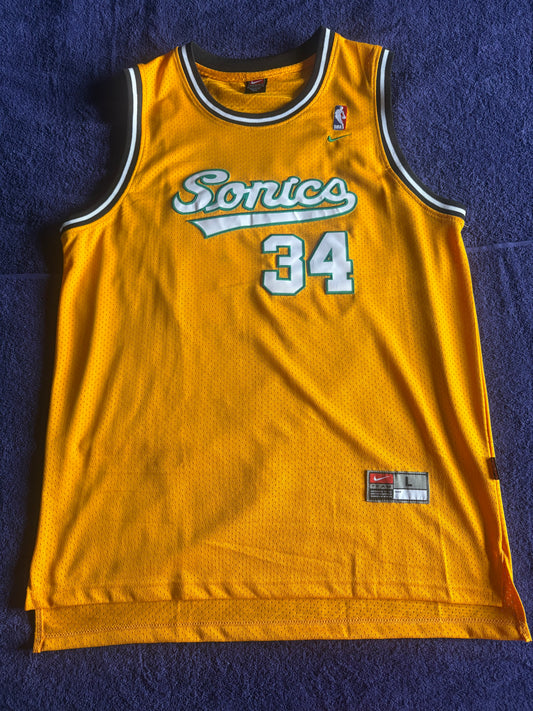 Seattle SuperSonics NBA Throwback Retro Basketball Vest Large Allen 34