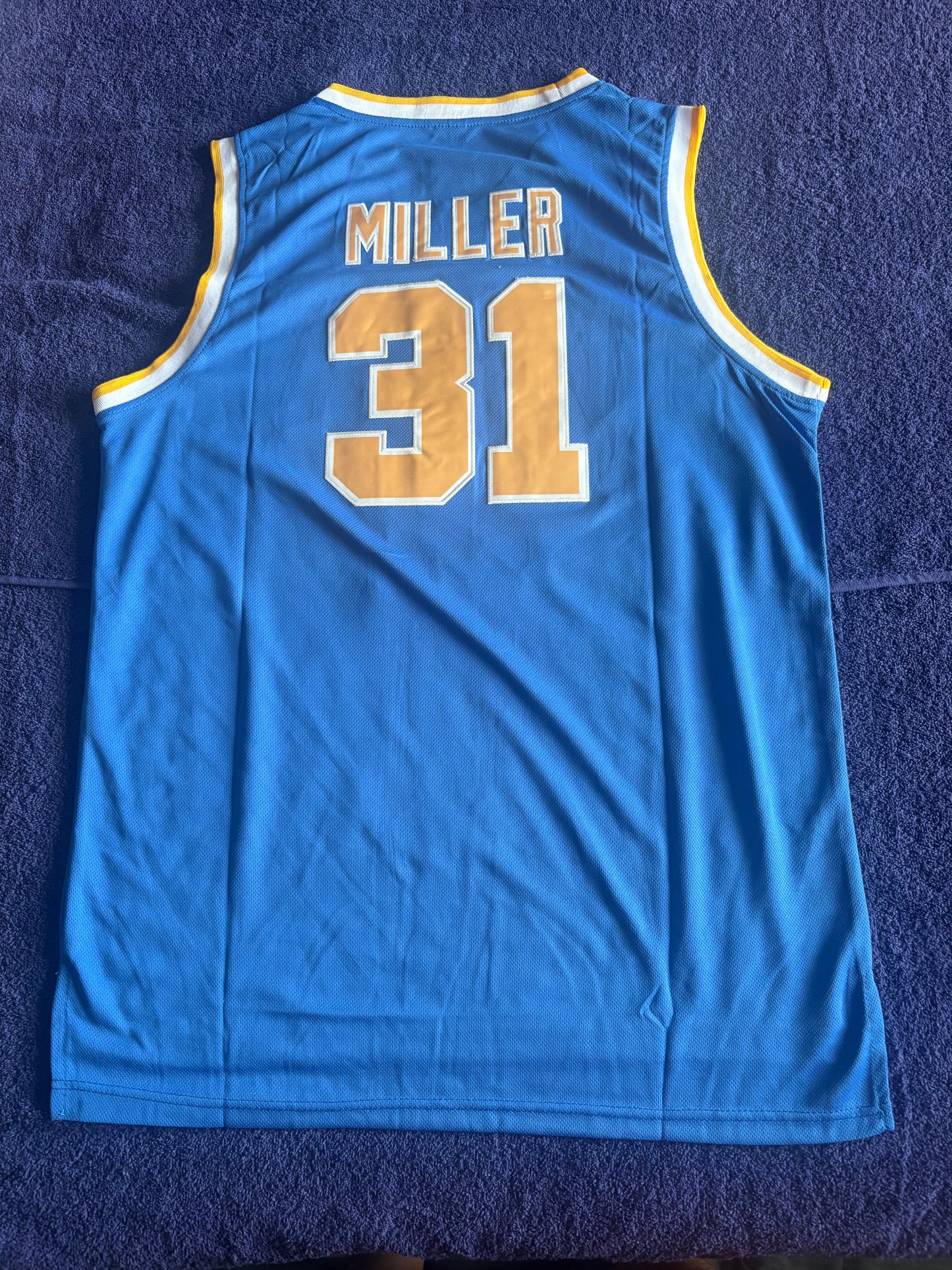 Retro Throwback NCAA Basketball Vest Large UCLA Bruins 31 Miller