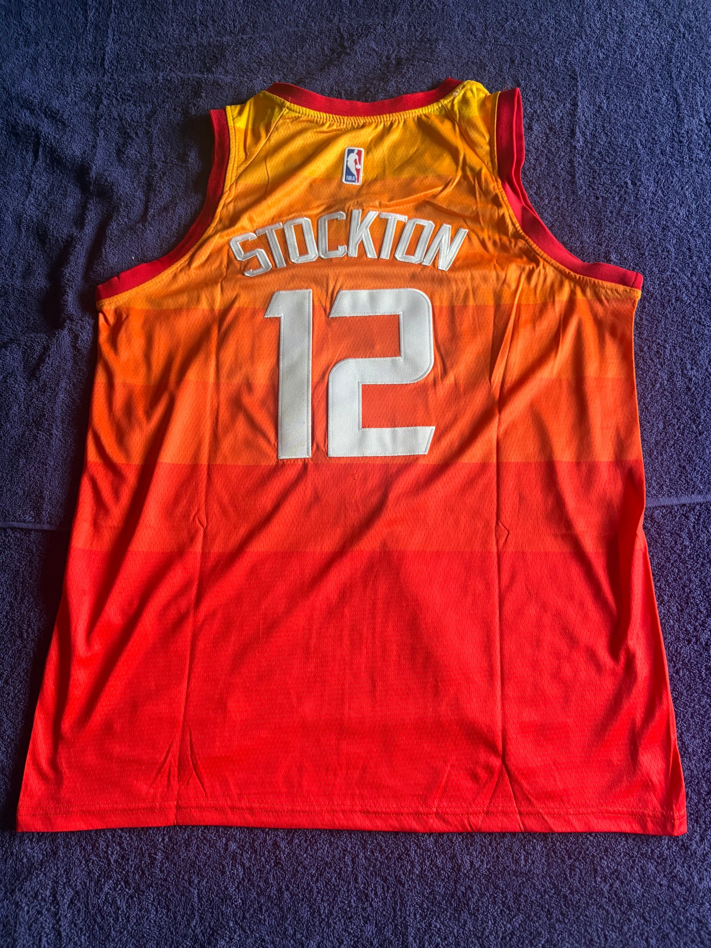 Utah Jazz Fan NBA Basketball Vest Size 50 Stockton 12