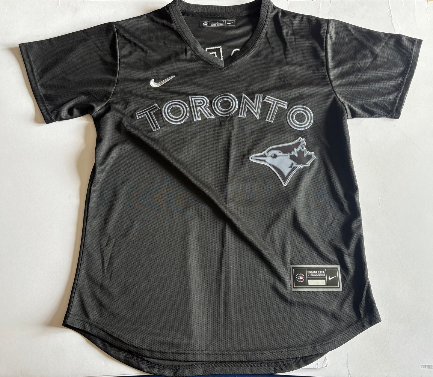 Toronto Blue Jays MLB Baseball Shirt Large Guerrero JR 27 Black