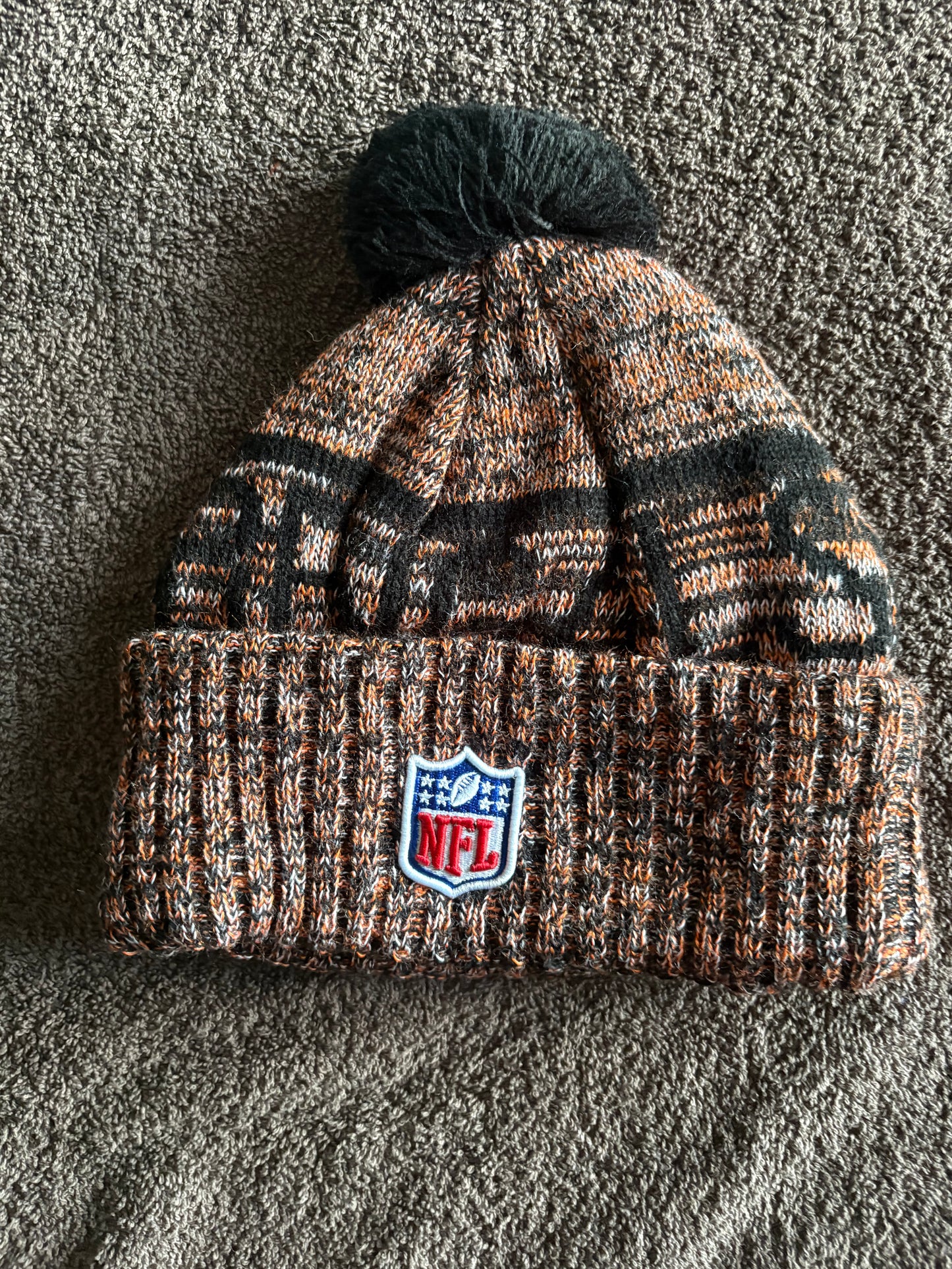 Cincinnati Bengals NFL Bobble Beanie Multi Colour With Tags on