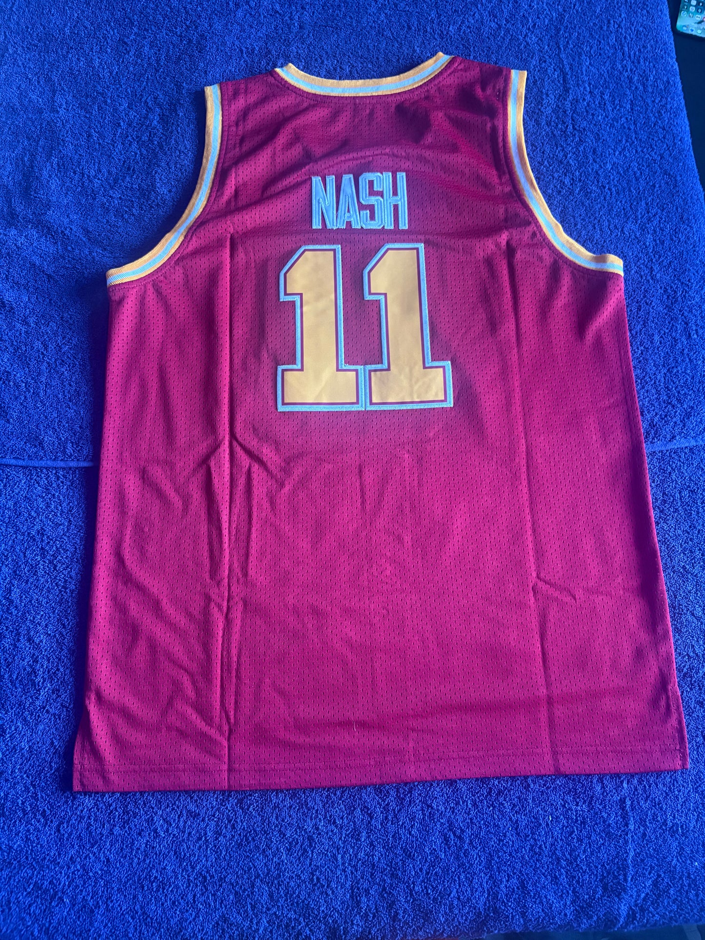 Retro Throwback NCAA Basketball Vest Large Santa Clara 11 Nash