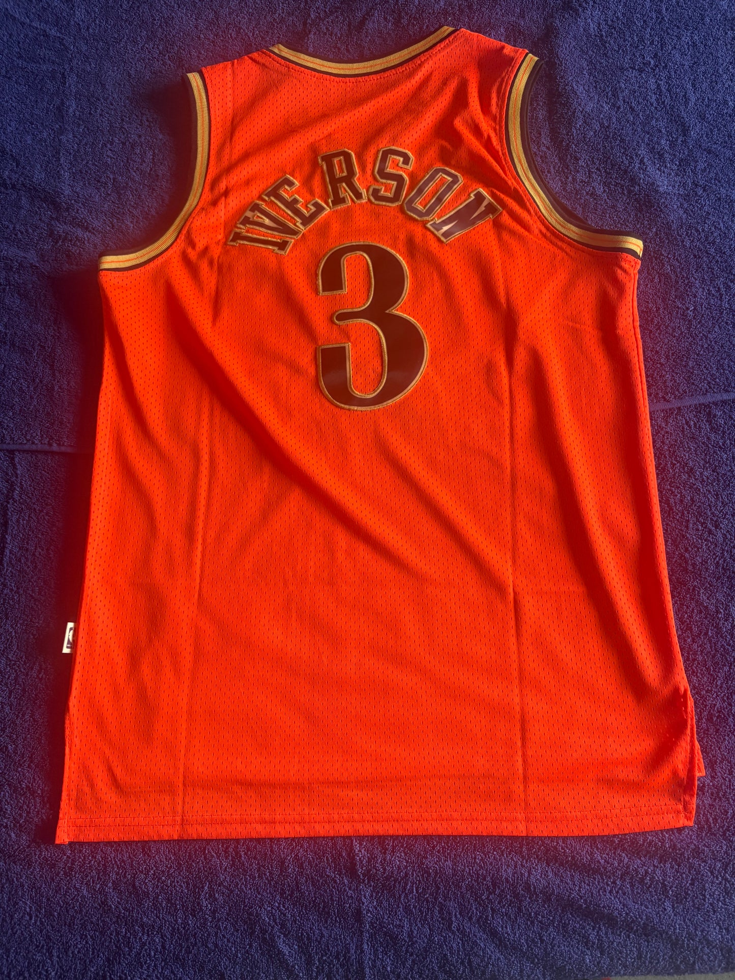 Philadelphian76ers NBA HardWood Classics Basketball Vest Large Iverson 3
