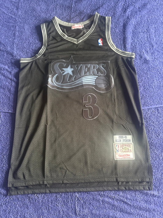 Philadelphian76ers NBA HardWood Classics Basketball Vest Large Iverson 3