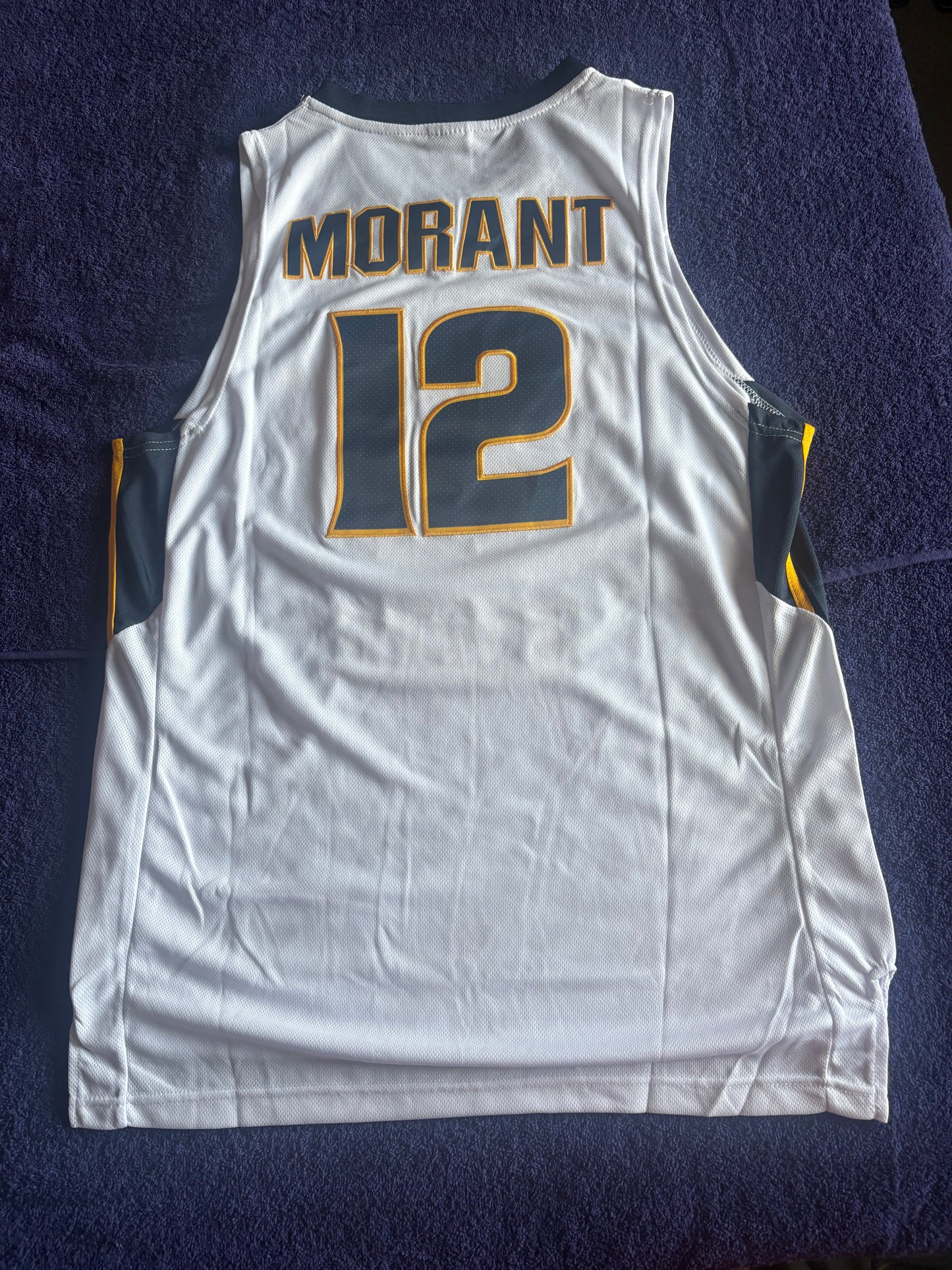Retro Throwback NCAA Basketball Vest Large Murray State 12 Morant