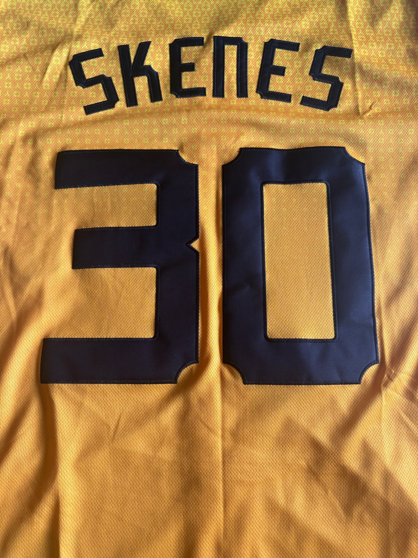Pittsburgh Pirates Skenes MLB Baseball Shirt Yellow 30 Large