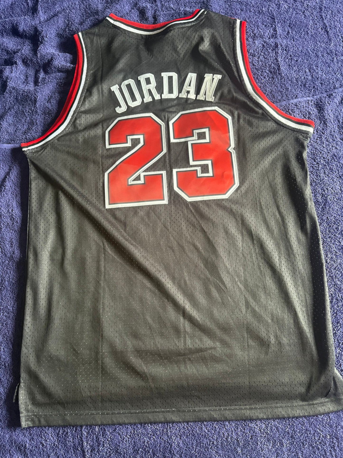 Chicago Bulls M&N NBA HardWood Classics Basketball Vest Large Jordan 23