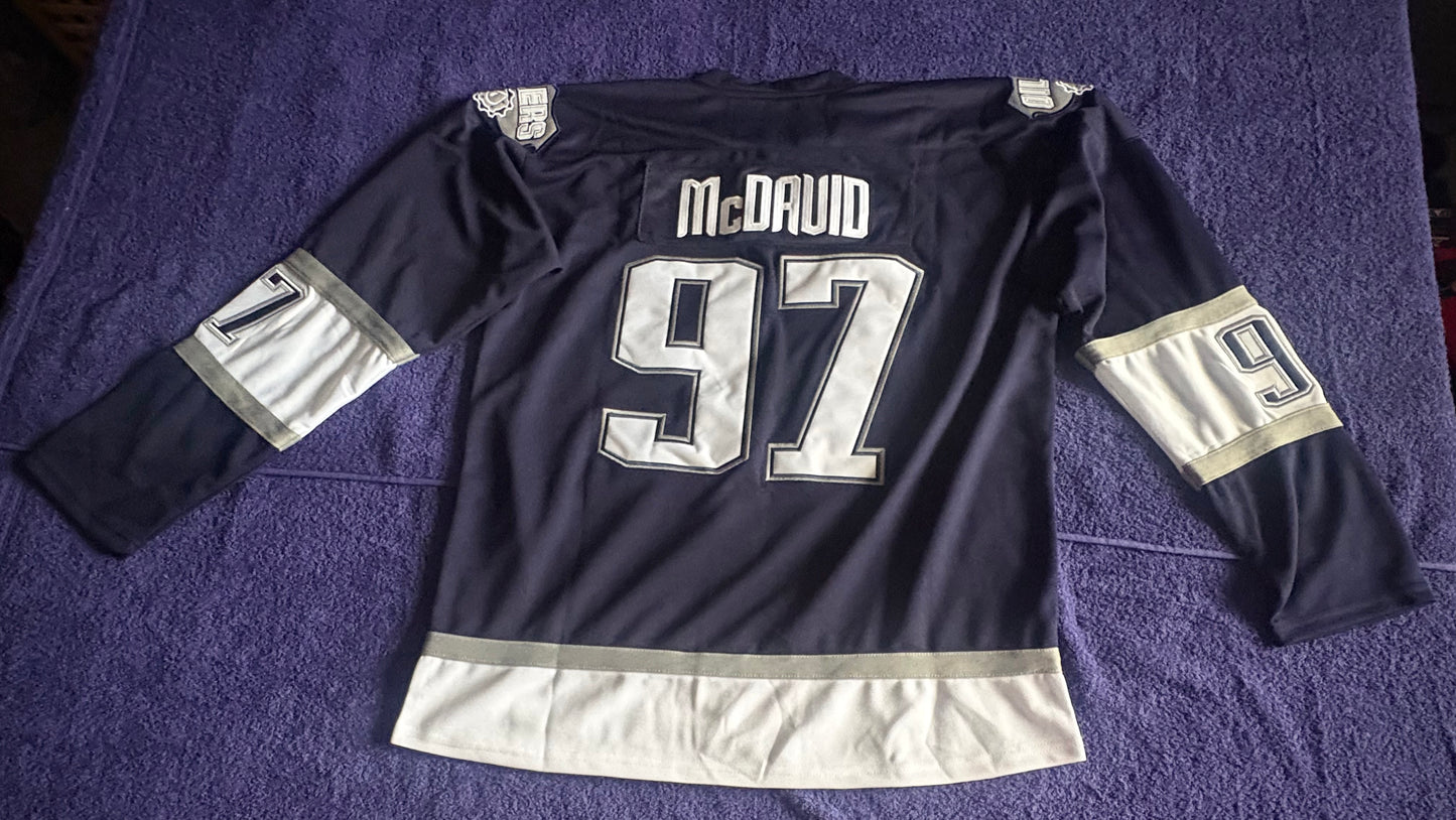 CCM Reebok Edmonton Oilers NHL Shirt Size 50 Mcdavid 97 C