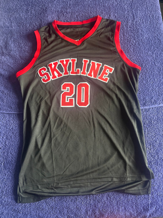 Retro Throwback NCAA Basketball Vest Large Skyline Payton 20