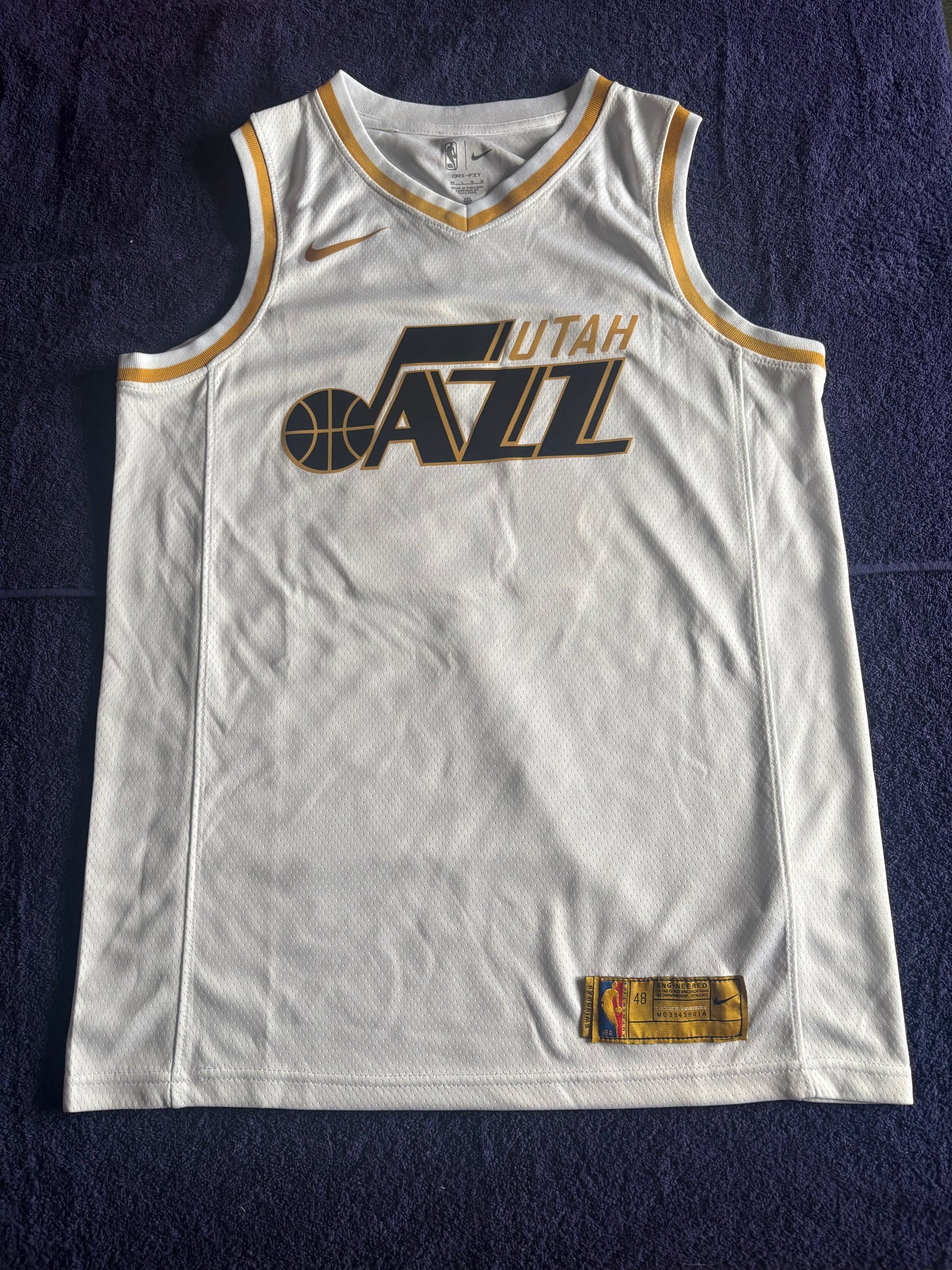 Utah Jazz Fan Retro NBA Basketball Vest Large Stockton 12