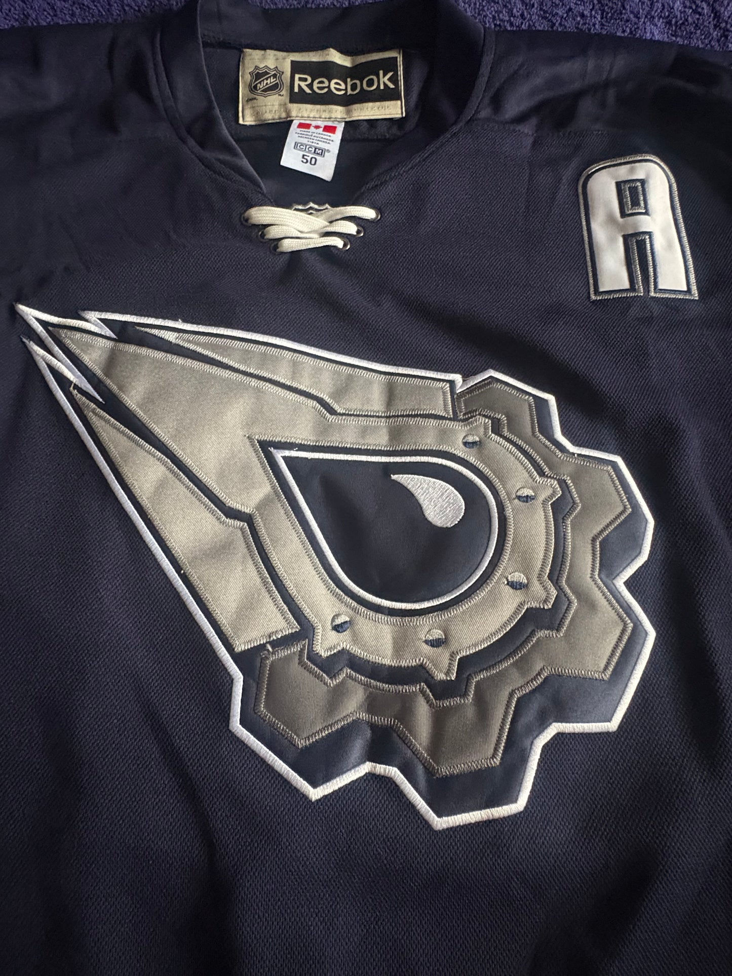 CCM Reebok Edmonton Oilers NHL Shirt Size 50 Draisaitl 29 A