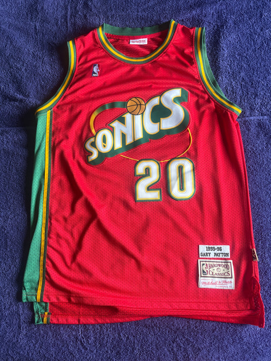 Seattle SuperSonics M&N NBA HardWood Classics Basketball Vest Large Payton 20