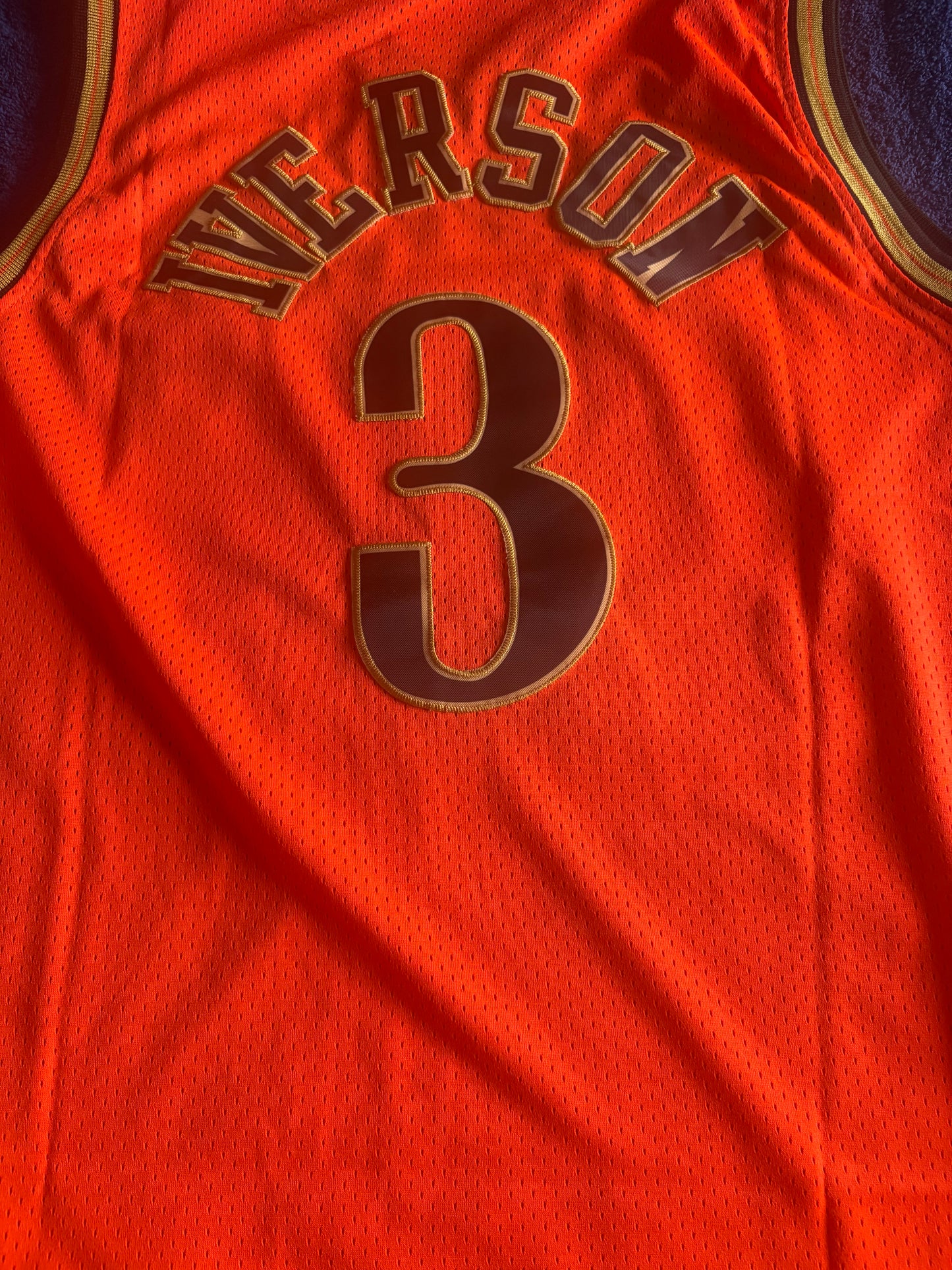 Philadelphian76ers NBA HardWood Classics Basketball Vest Large Iverson 3