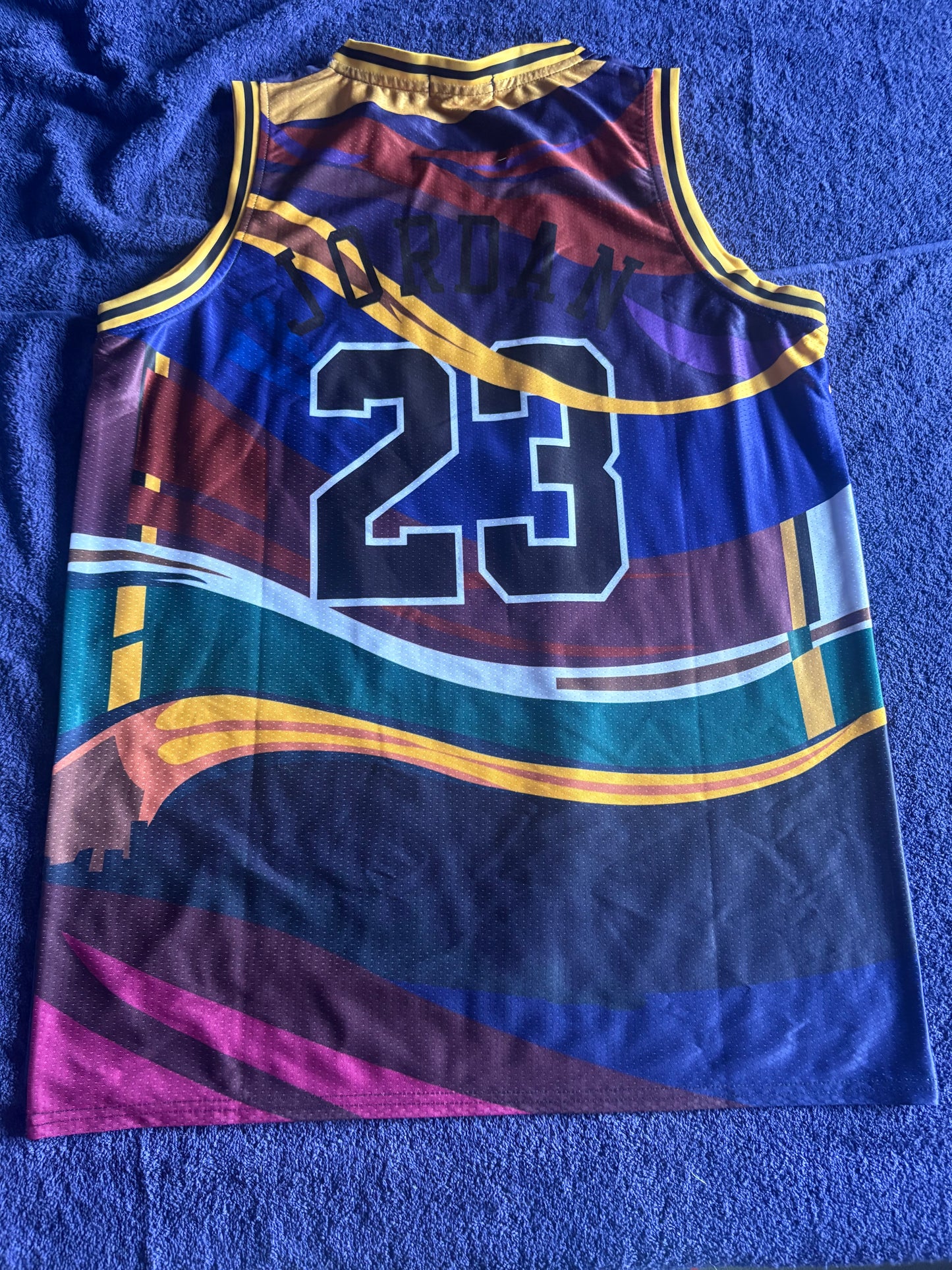 Chicago Bulls M&N NBA HardWood Classics Basketball Vest Large Jordan 23