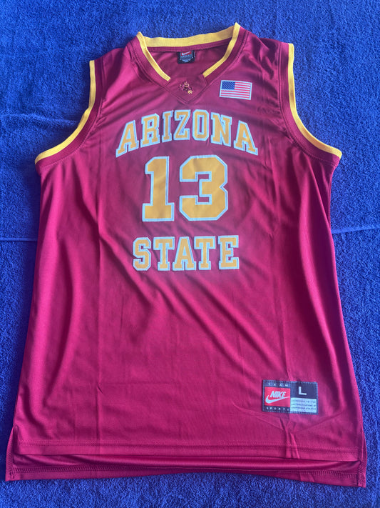Retro Throwback NCAA Basketball Vest Large Arizona State Sun Devils 13 Harden
