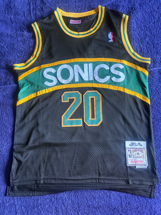 Seattle SuperSonics M&N NBA HardWood Classics Basketball Vest Large Payton 20