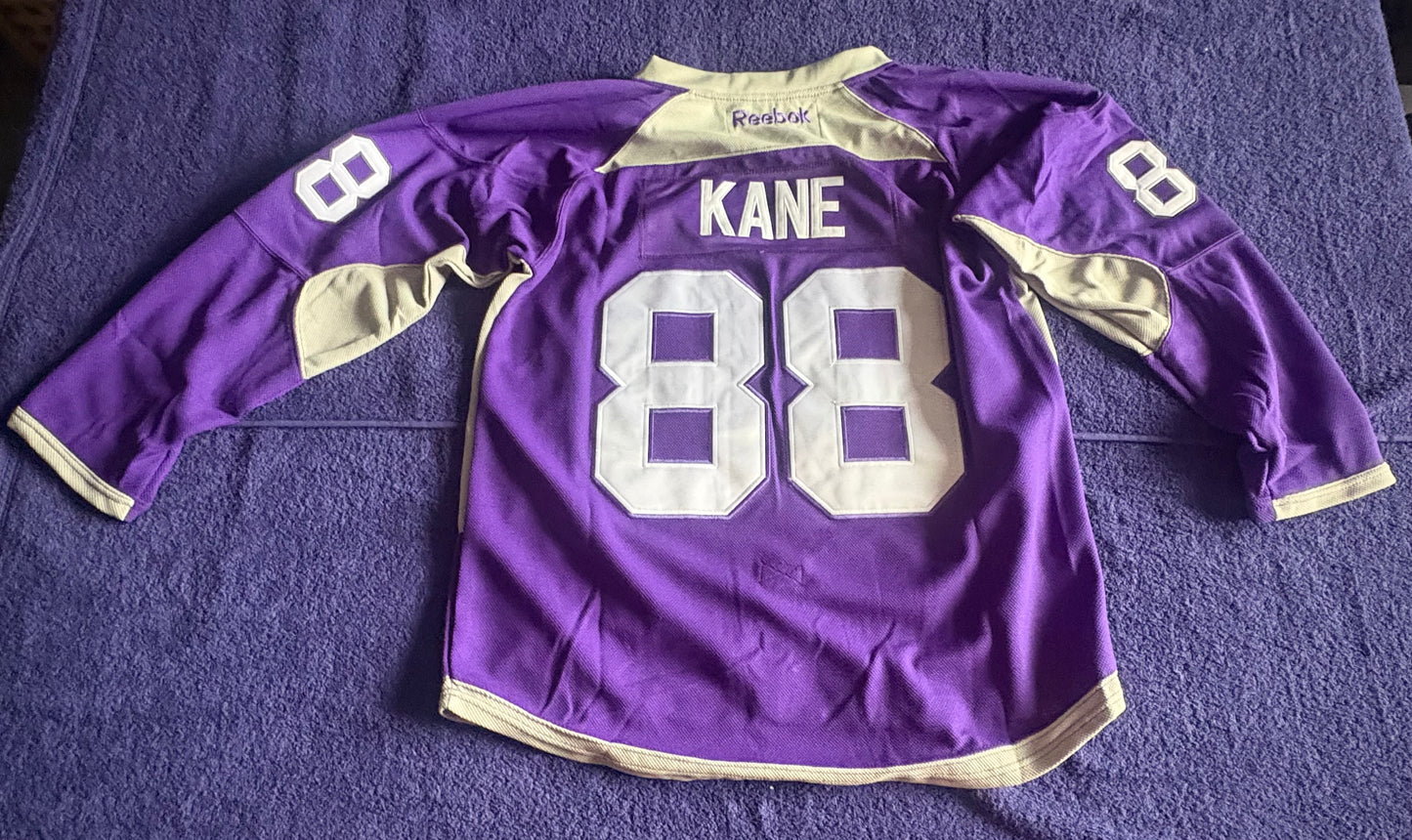 CCM Reebok Chicago Blackhawks NHL Hockey Shirt Size 50 Kane 88 A Warm up Shirt
