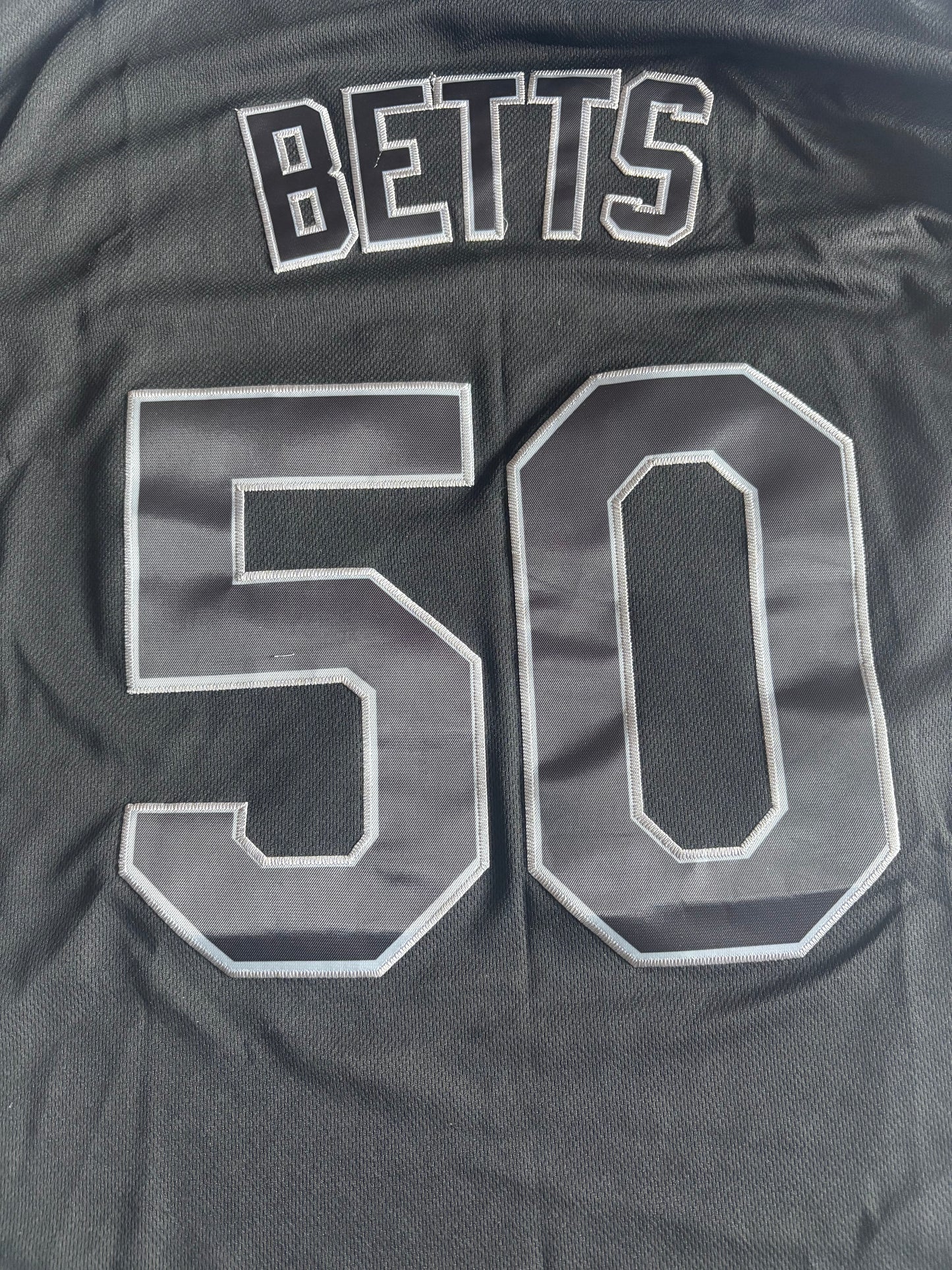 Los Angeles Dodgers Betts MLB Baseball Shirt 50 Black Large