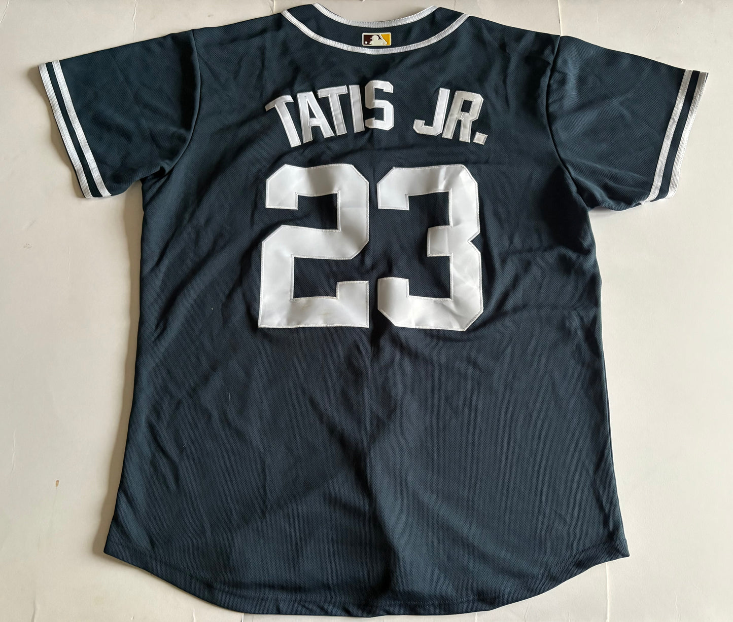 San Diego Padres MLB Baseball Shirt Large Tatis JR 23 Blue