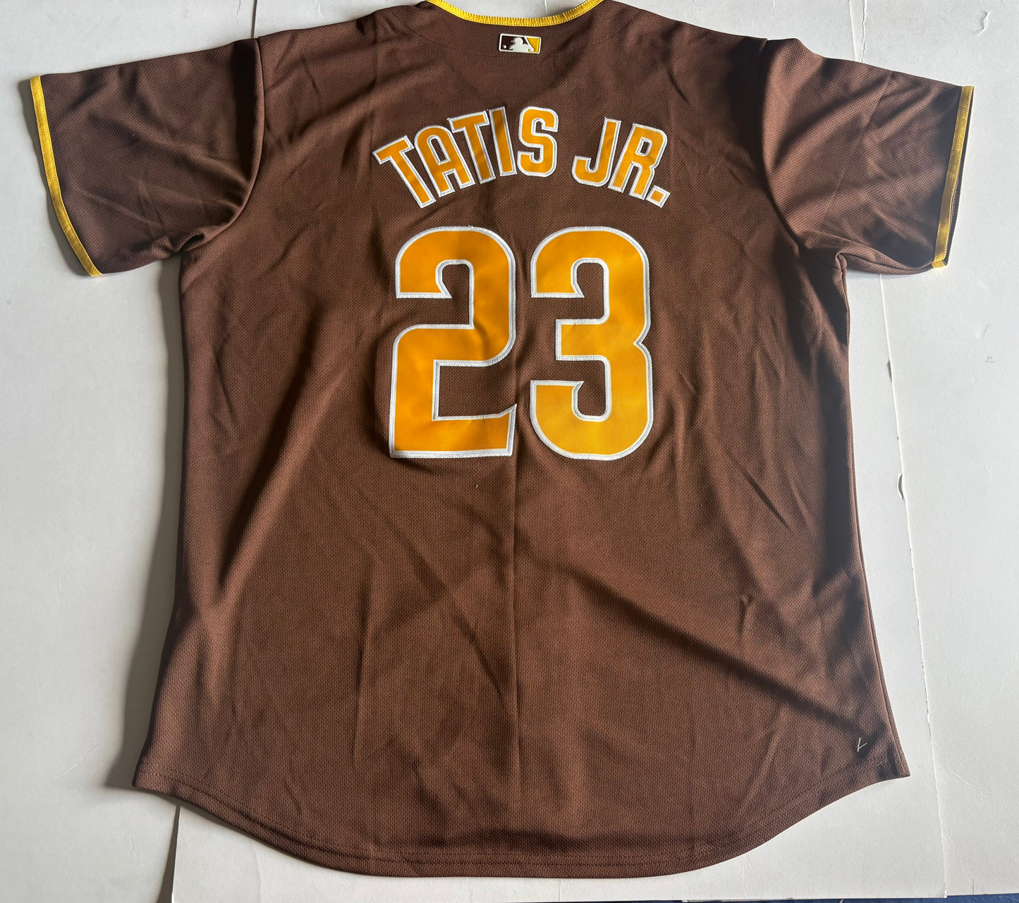 San Diego Padres MLB Baseball Shirt Large Brown Tatis Jr 23