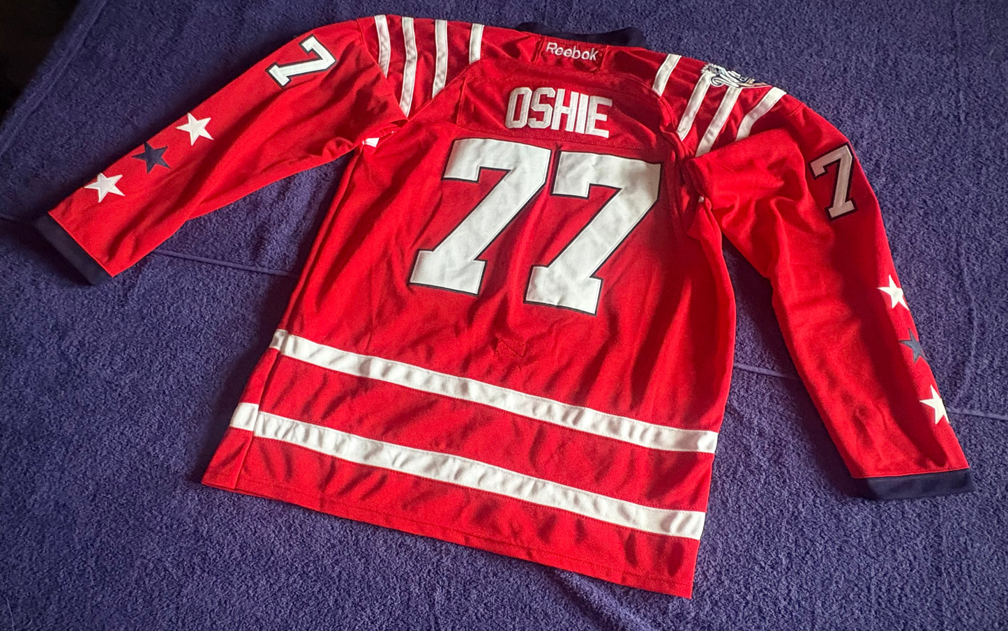 CCM Reebok Washington Capitals NHL Hockey Shirt Size 50 Oshie 77