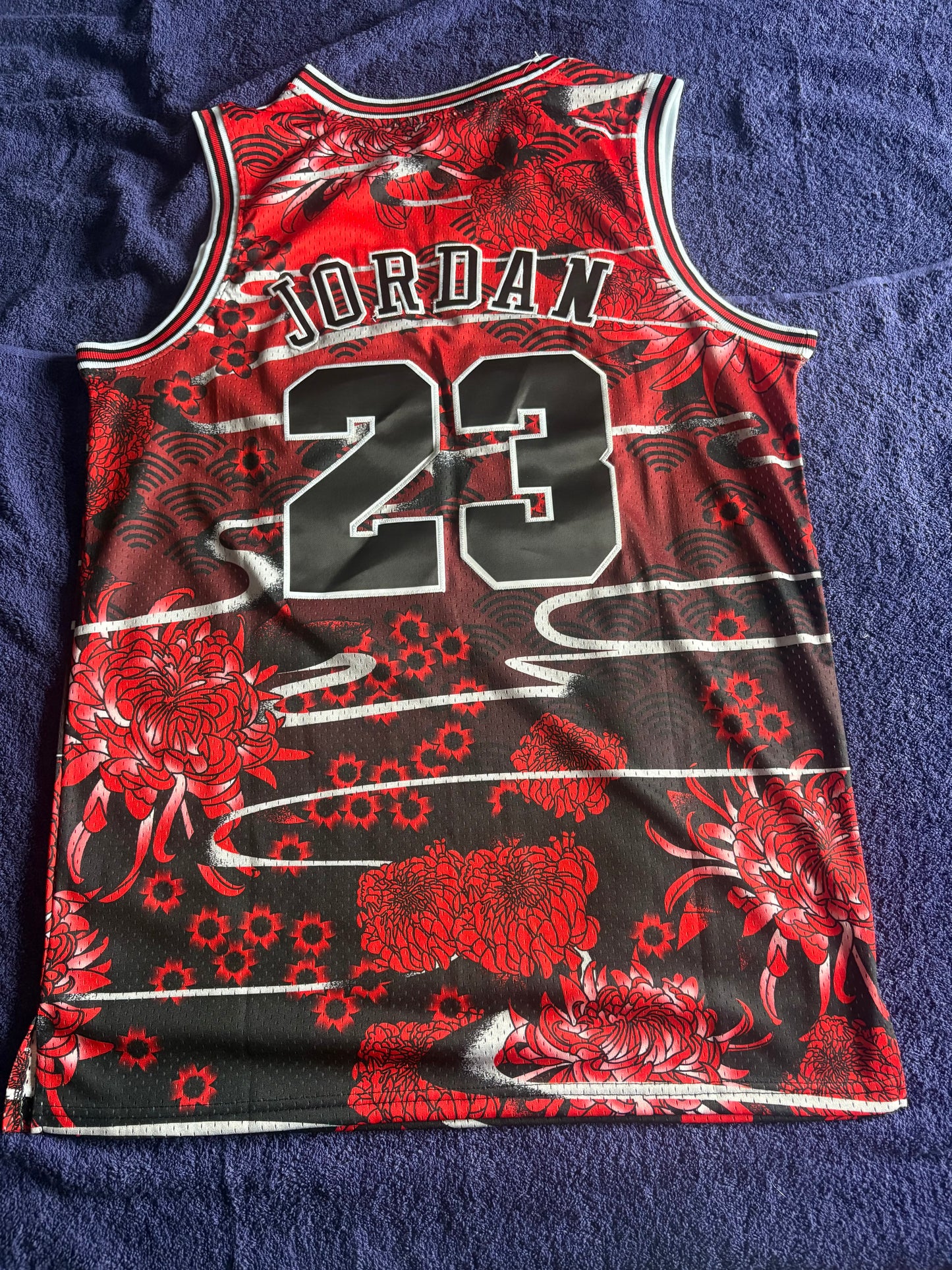 Chicago Bulls M&N NBA HardWood Classics Basketball Vest Large Jordan 23