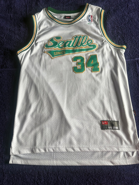 Seattle SuperSonics NBA Throwback Retro Basketball Vest Large Allen 34