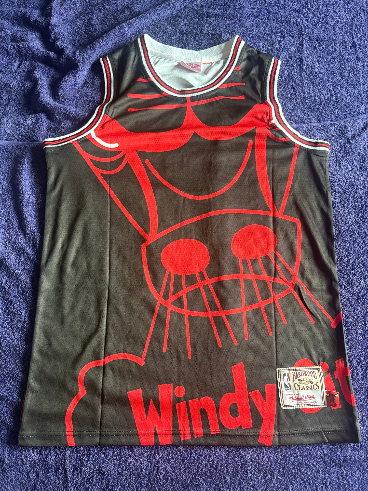 Chicago Bulls M&N NBA HardWood Classics Basketball Vest Large Jordan 23