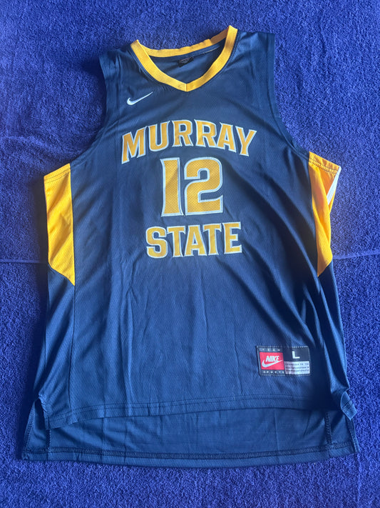 Retro Throwback NCAA Basketball Vest Large Murray State 12 Morant
