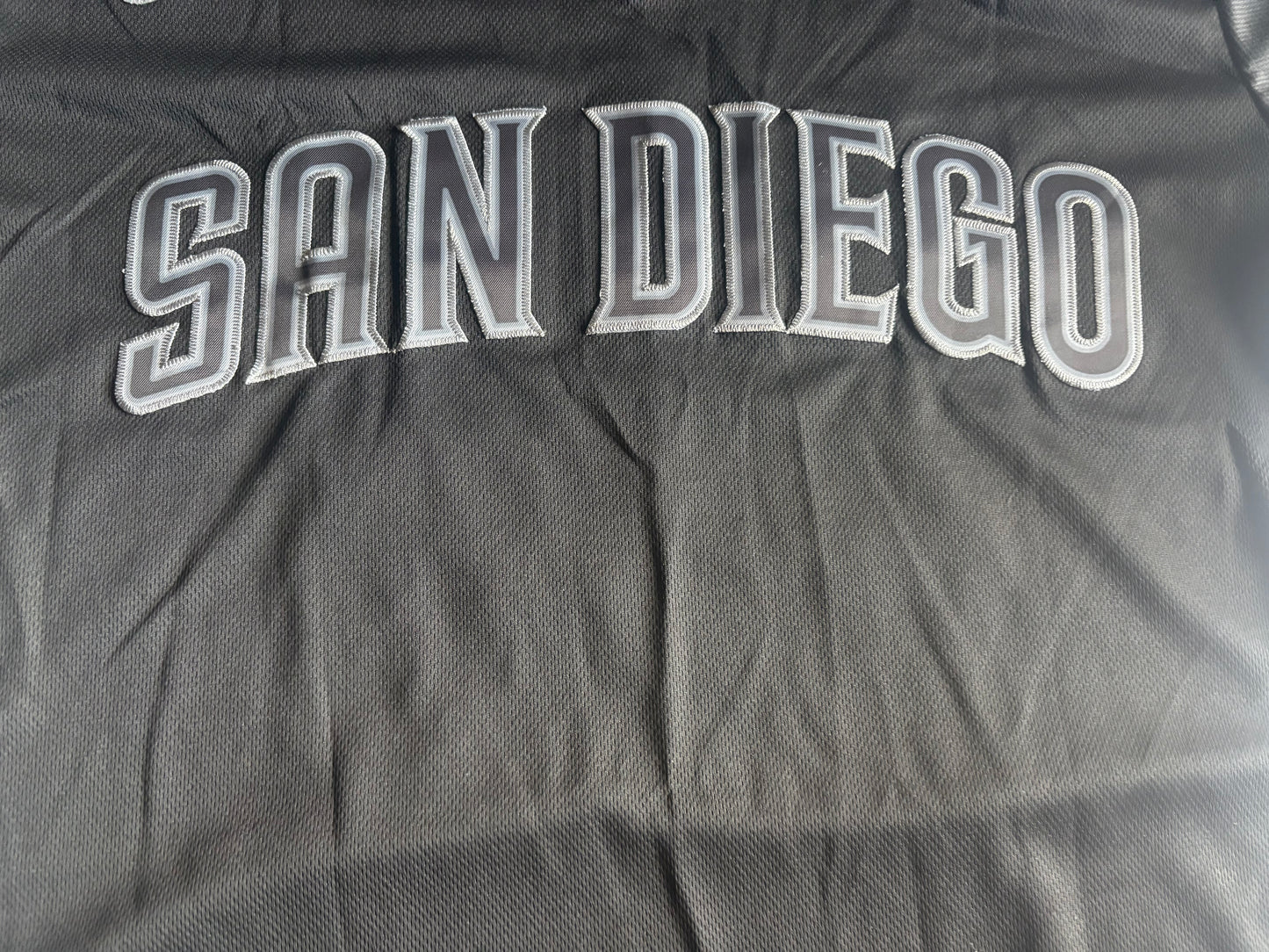 San Diego Padres MLB Baseball Shirt Large Black Tatis Jr 23
