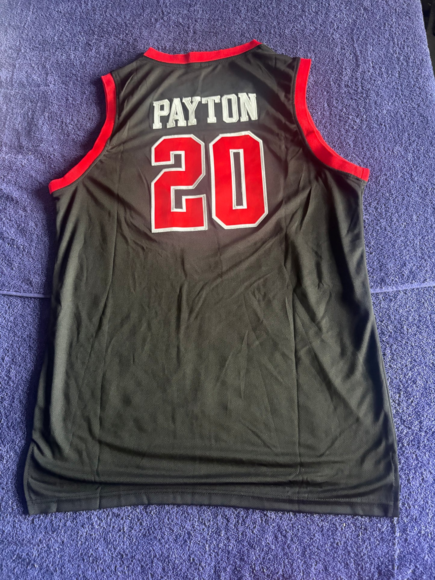 Retro Throwback NCAA Basketball Vest Large Skyline Payton 20