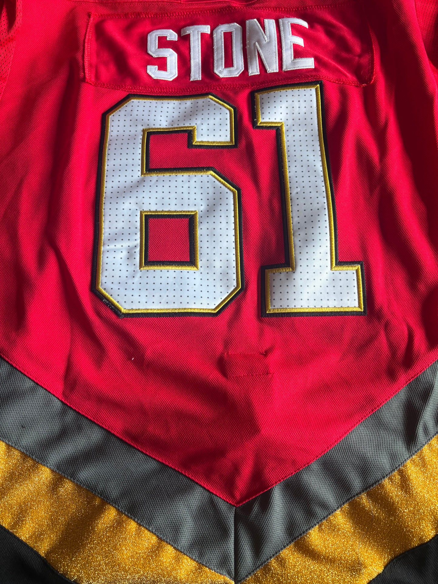 Las Vegas Golden Knights NHL Shirt Size Large Red Stone 61
