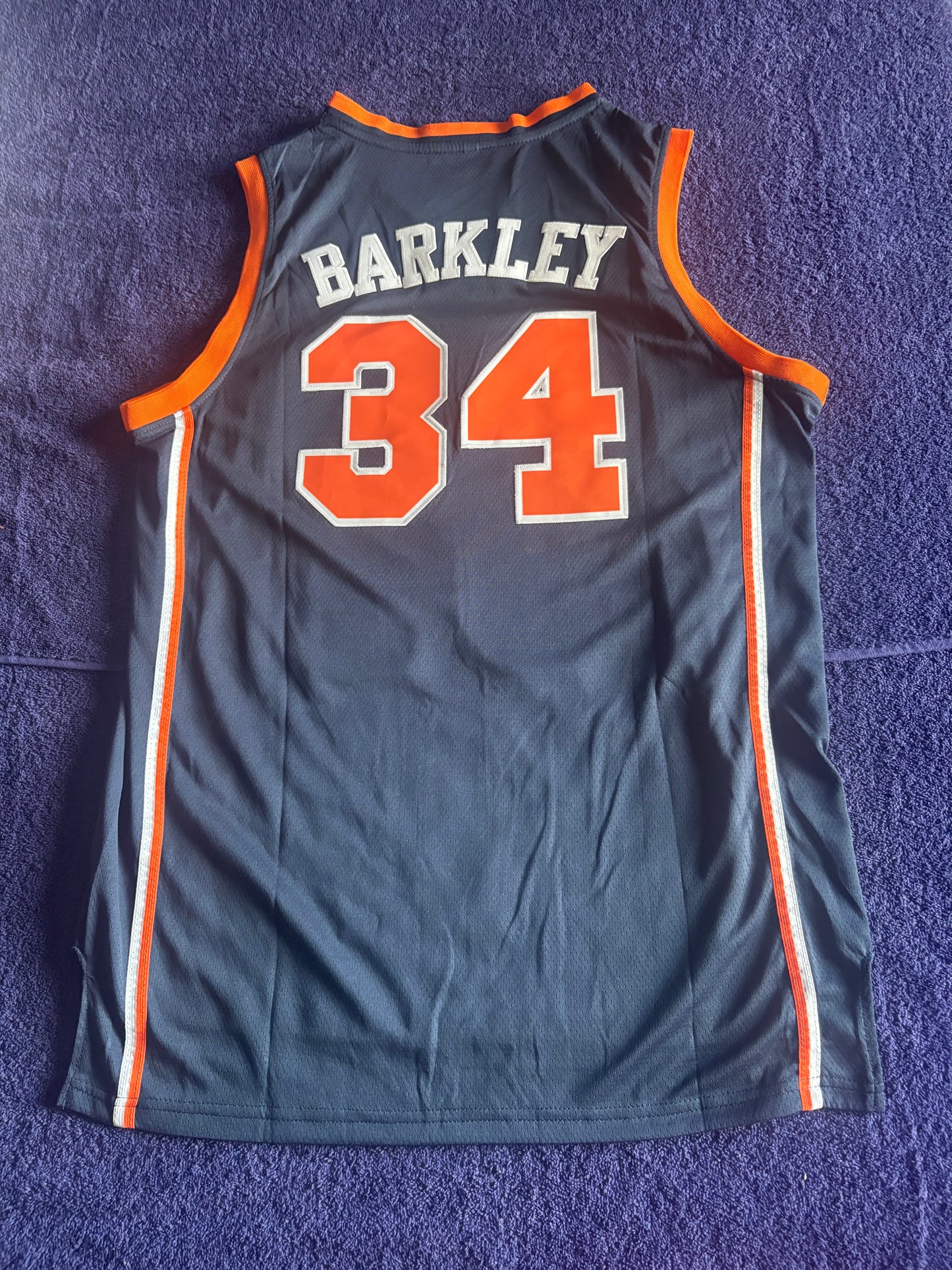 Retro Throwback NCAA Basketball Vest Large Auburn Tigers 34 Barkley