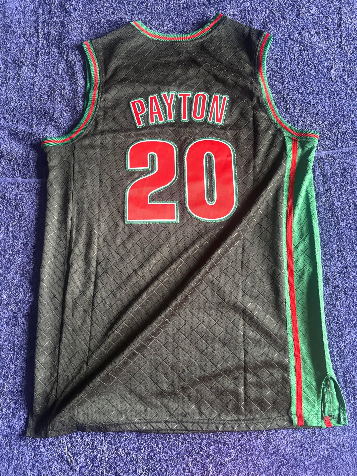 Seattle SuperSonics M&N NBA HardWood Classics Basketball Vest Large Payton 20